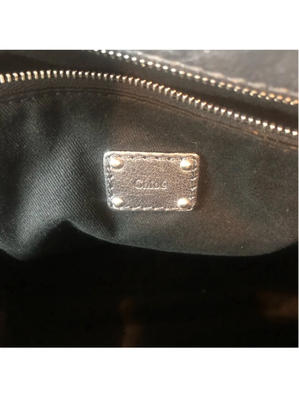 MR CHLOE Paddington Bag Silver Leather Tote Padlock Key Crossbody Shoulder Strap